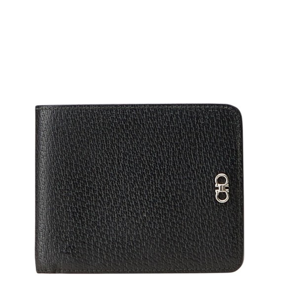 SALVATORE FERRAGAMO Other - Salvatore Ferragamo Gancini Bifold Wallet in Black Leather for Men